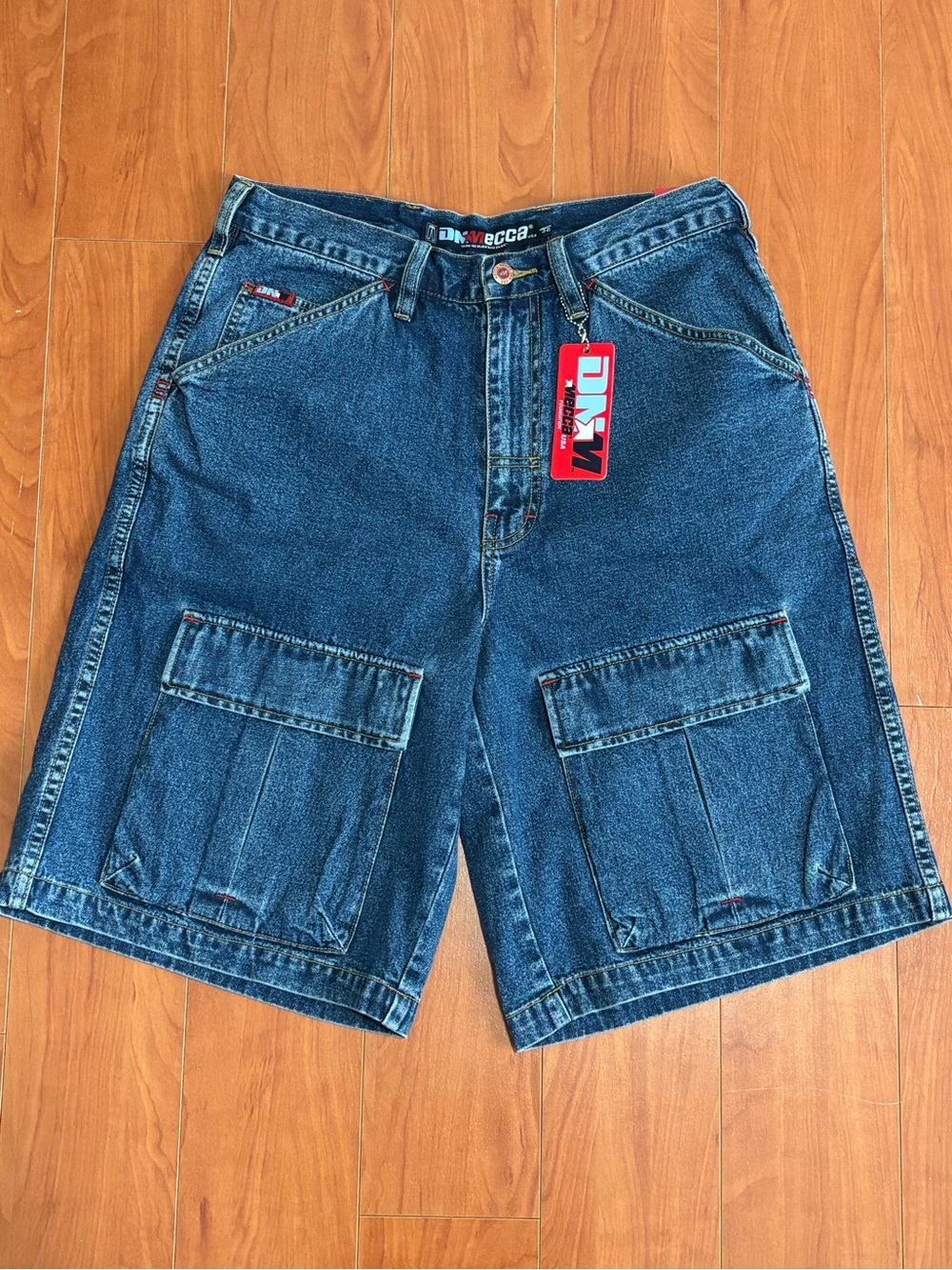 Vintage 90’s DNM Mecca USA Baggy Denim Jorts Size 32 NWT